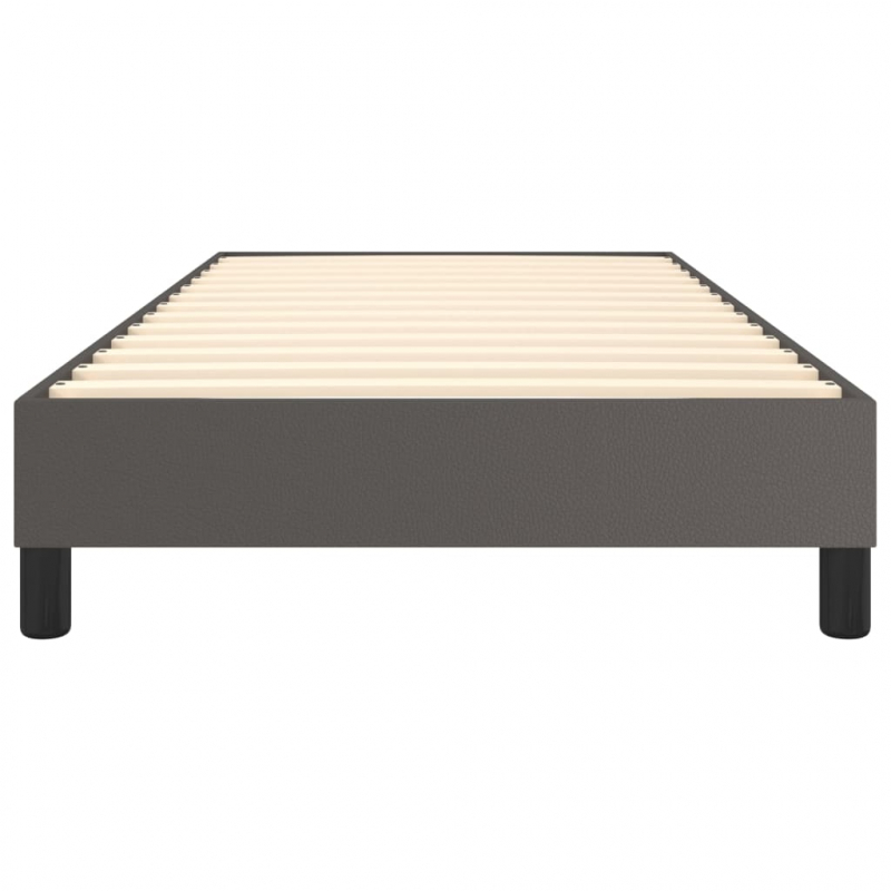 Bettgestell Grau 100x200 cm Kunstleder