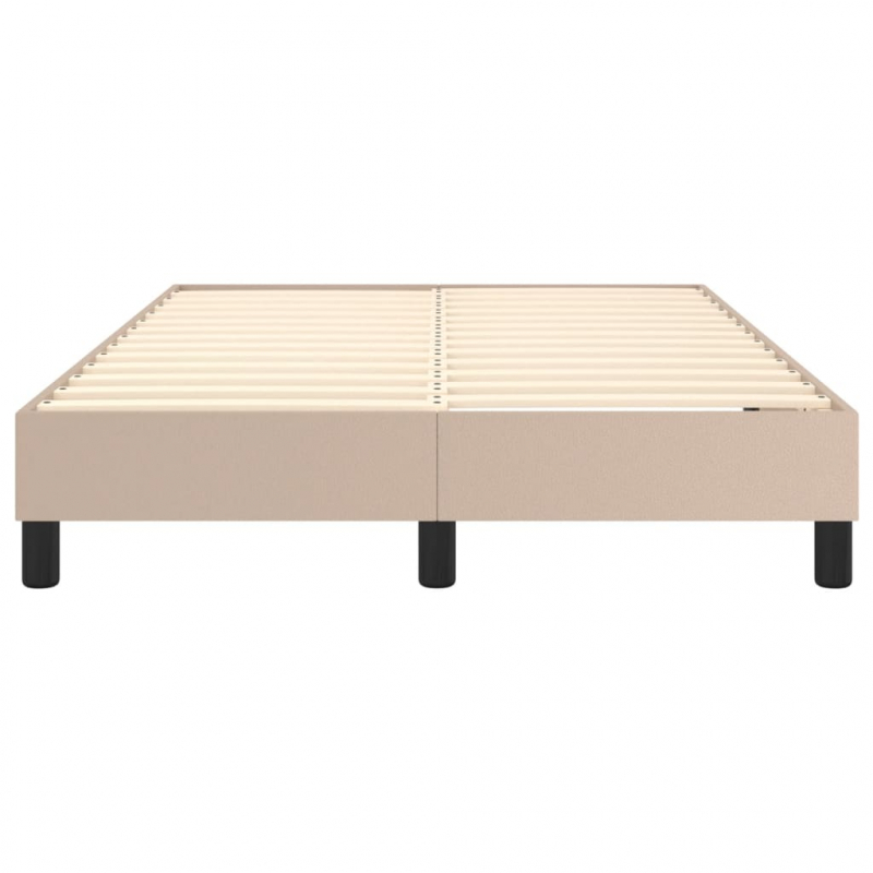 Bettgestell Cappuccino-Braun 120x200 cm Kunstleder