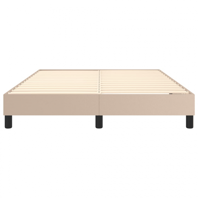 Bettgestell Cappuccino-Braun 140x200 cm Kunstleder