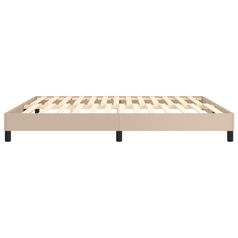 Bettgestell Cappuccino-Braun 180x200 cm Kunstleder