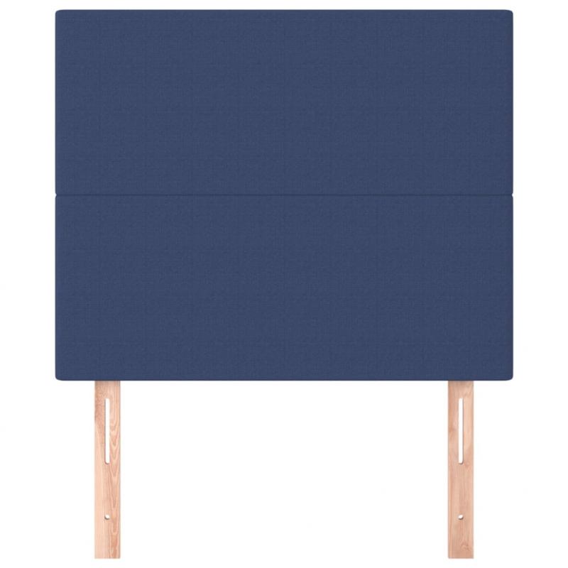 Kopfteile 2 Stk. Blau 90x5x78/88 cm Stoff