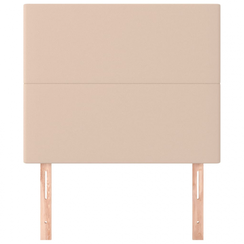 Kopfteile 2 Stk. Cappuccino-Braun 90x5x78/88 cm Kunstleder