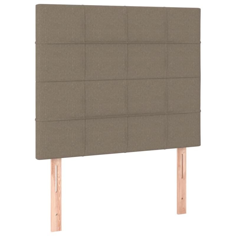 Kopfteile 2 Stk. Taupe 100x5x78/88 cm Stoff