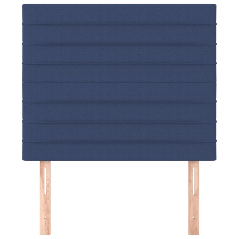 Kopfteile 2 Stk. Blau 80x5x78/88 cm Stoff