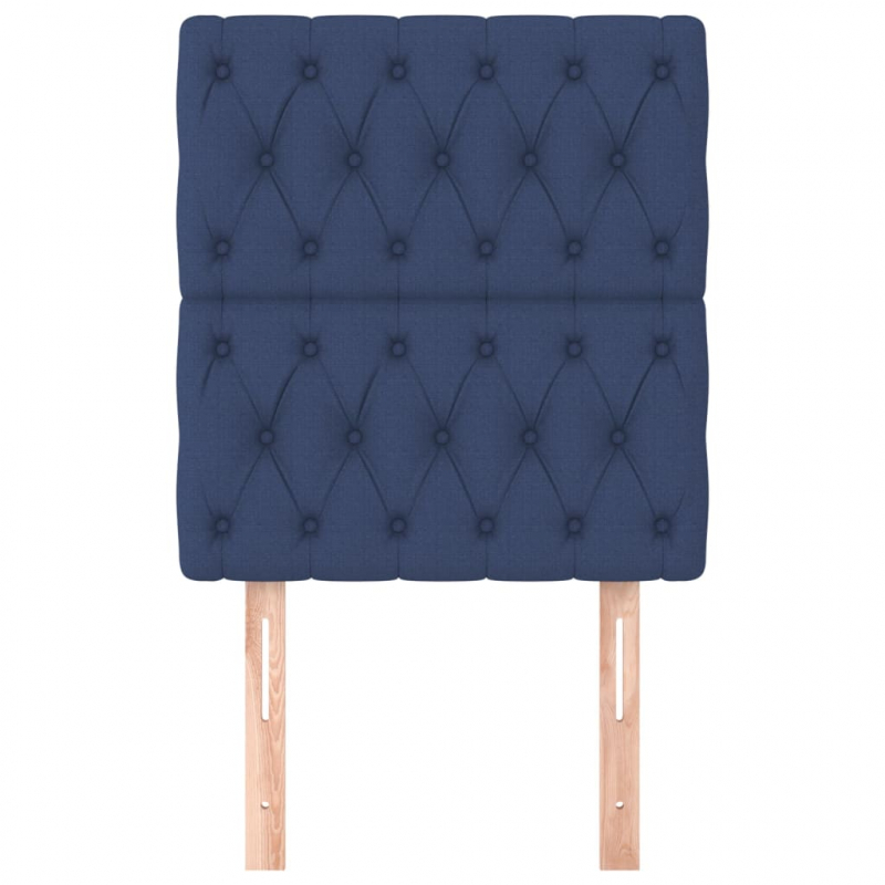 Kopfteile 2 Stk. Blau 80x7x78/88 cm Stoff