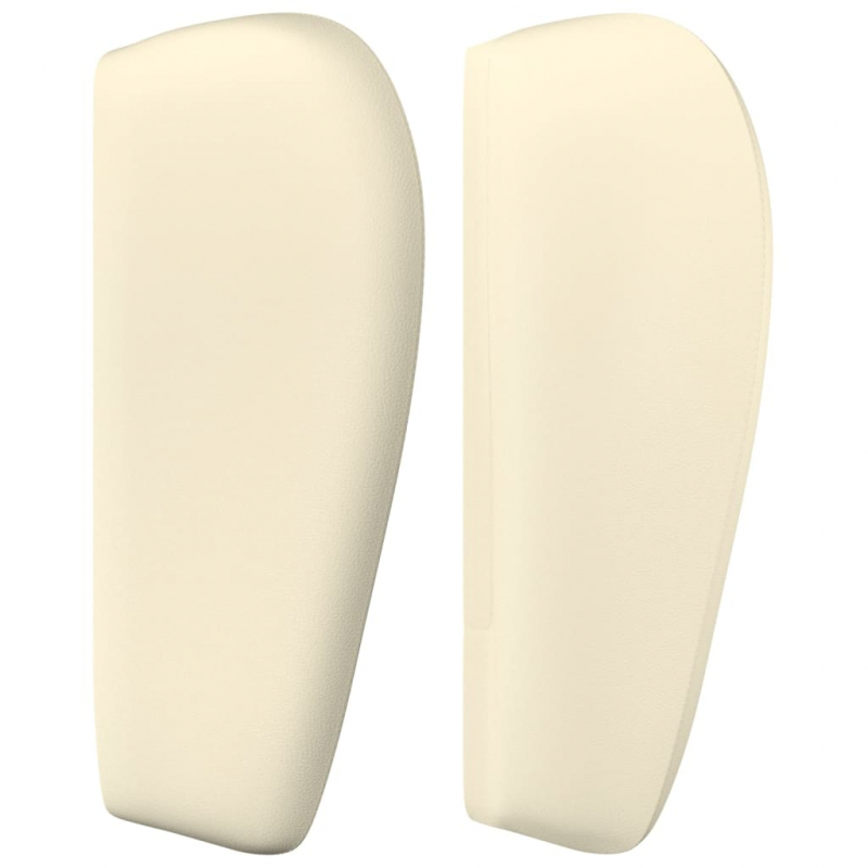 Kopfteil mit Ohren Creme 103x23x78/88 cm Kunstleder