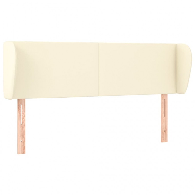 Kopfteil mit Ohren Schwarz 163x23x78/88 cm Kunstleder