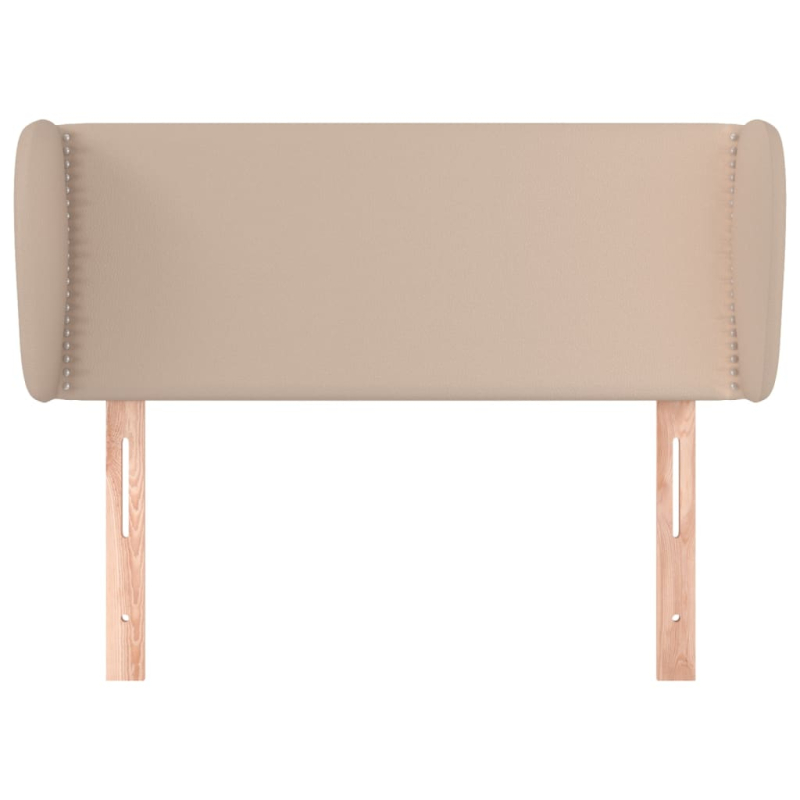 Kopfteil mit Ohren Cappuccino-Braun 83x23x78/88 cm Kunstleder