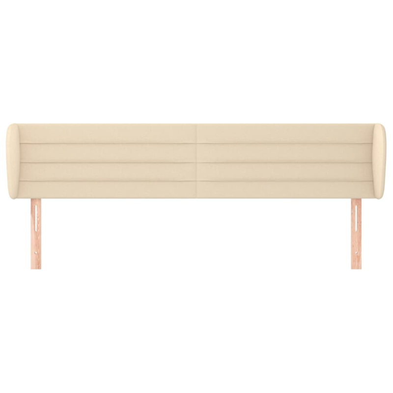 Kopfteil mit Ohren Creme 183x23x78/88 cm Stoff