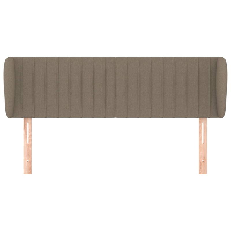 Kopfteil mit Ohren Taupe 147x23x78/88 cm Stoff