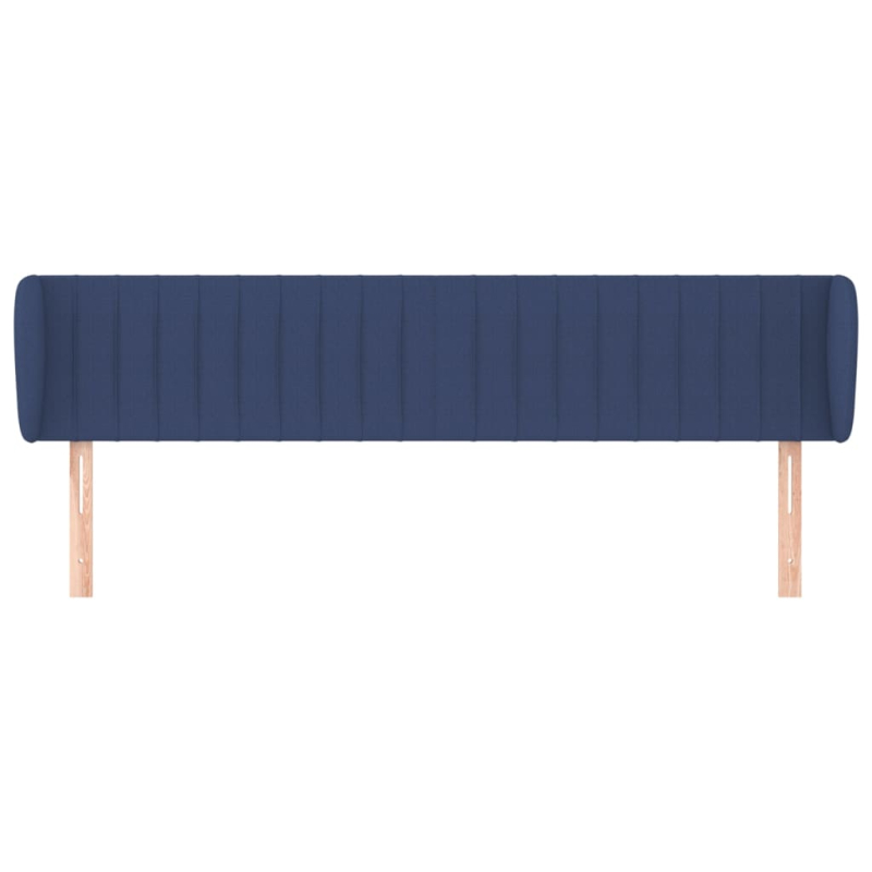 Kopfteil mit Ohren Blau 183x23x78/88 cm Stoff