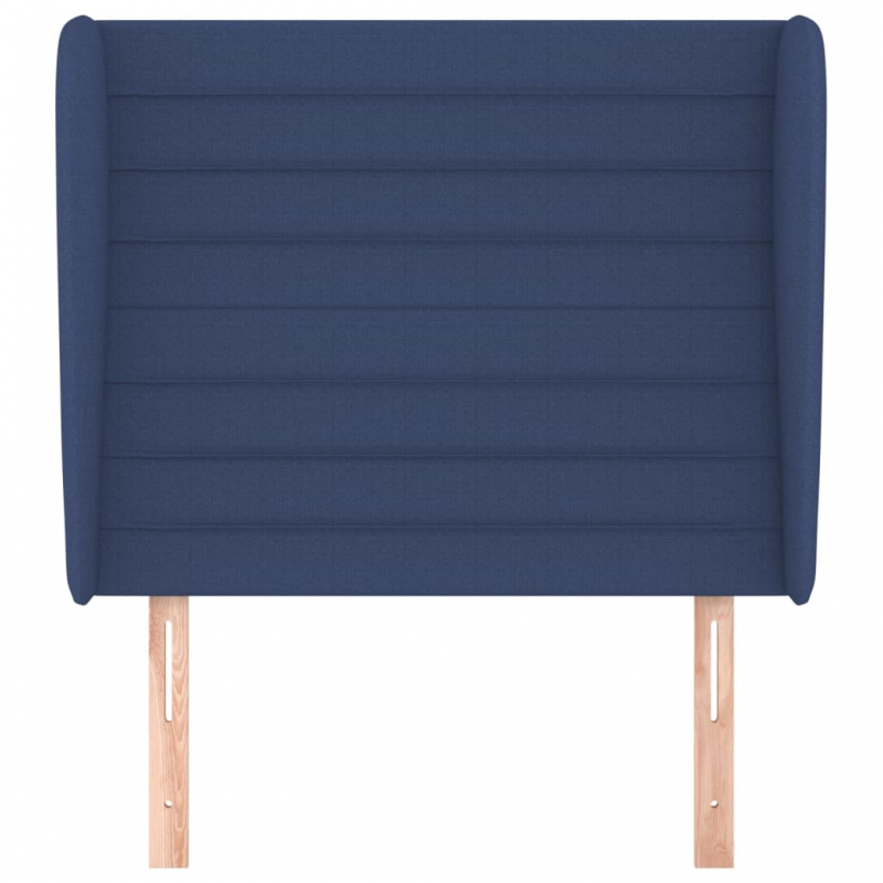 Kopfteil mit Ohren Blau 83x23x118/128 cm Stoff