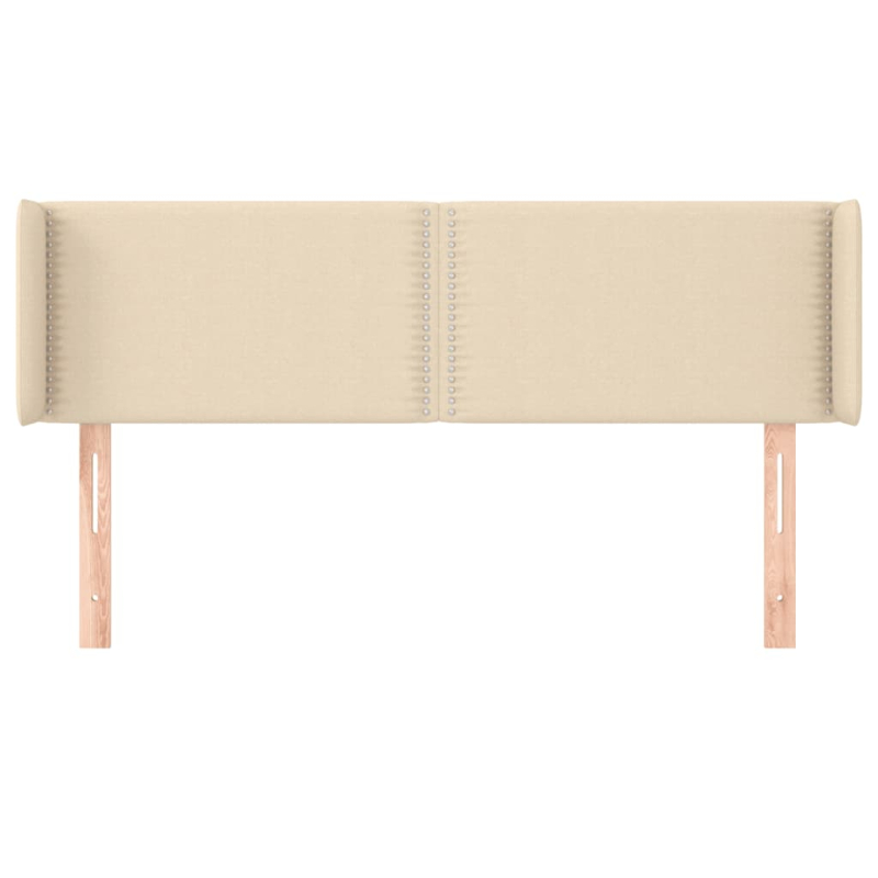 Kopfteil mit Ohren Creme 147x16x78/88 cm Stoff