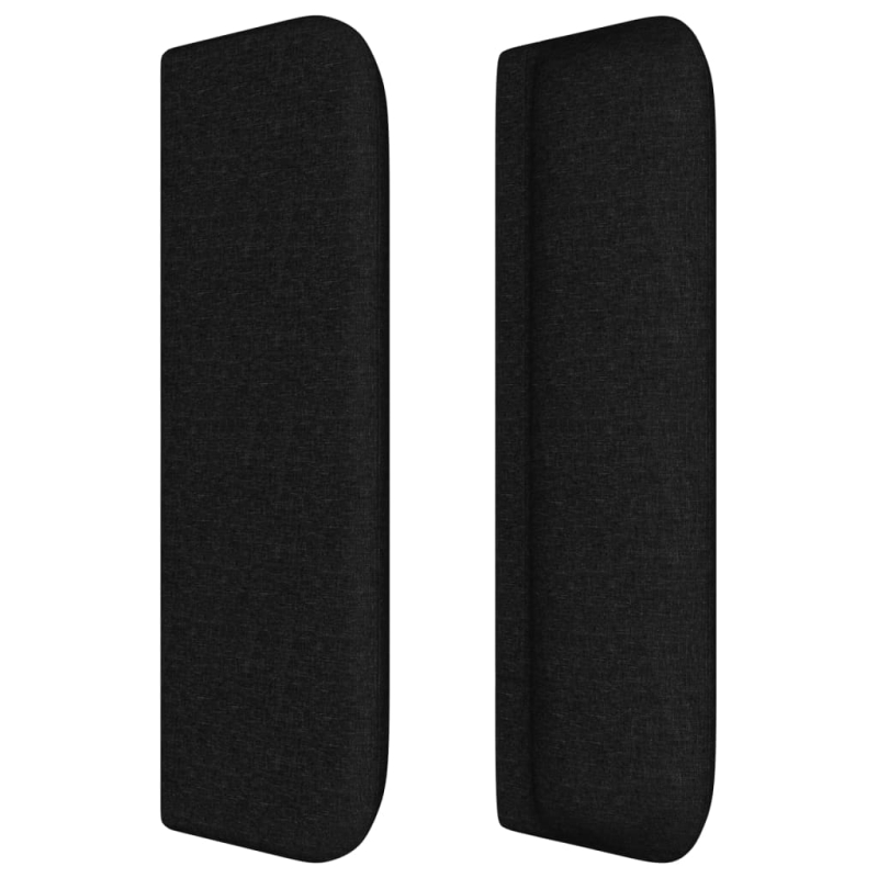 Kopfteil mit Ohren Schwarz 103x16x78/88 cm Stoff