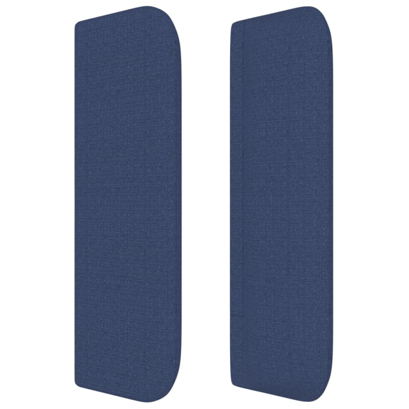 Kopfteil mit Ohren Blau 203x16x78/88 cm Stoff