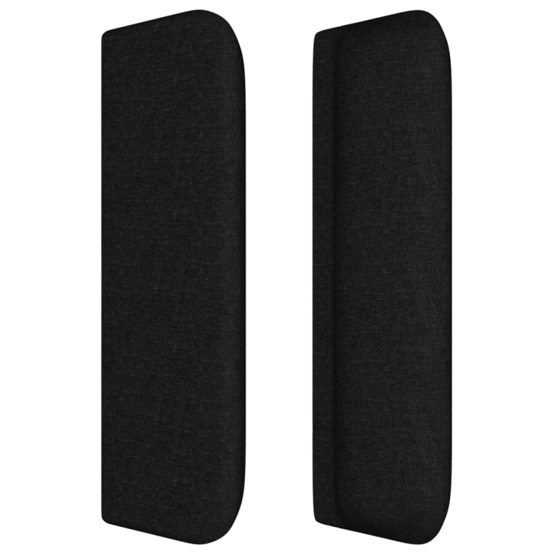 Kopfteil mit Ohren Schwarz 83x16x78/88 cm Stoff