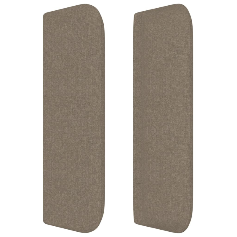 Kopfteil mit Ohren Taupe 163x16x78/88 cm Stoff