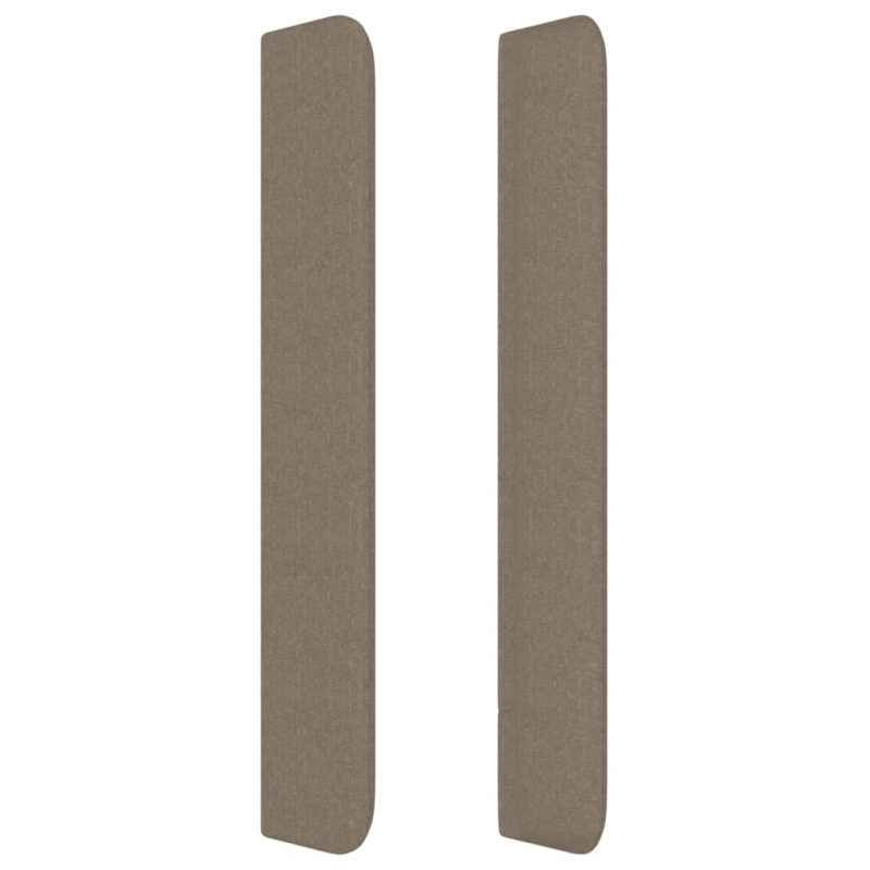 Kopfteil mit Ohren Taupe 163x16x118/128 cm Stoff