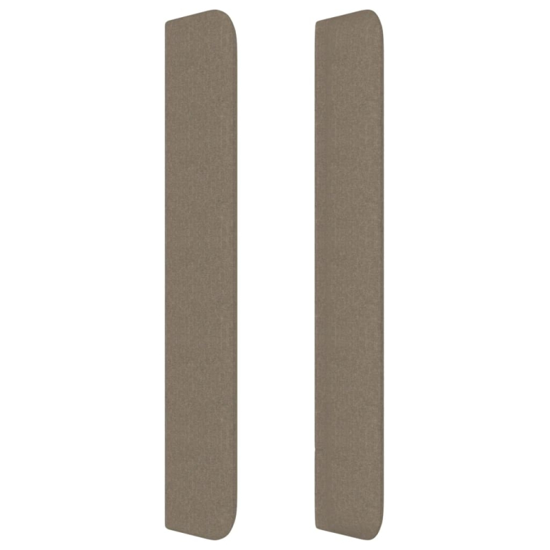 Kopfteil mit Ohren Taupe 93x16x118/128 cm Stoff