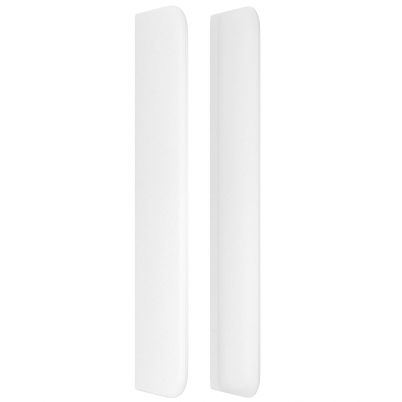 Kopfteil mit Ohren Weiß 83x16x118/128 cm Kunstleder