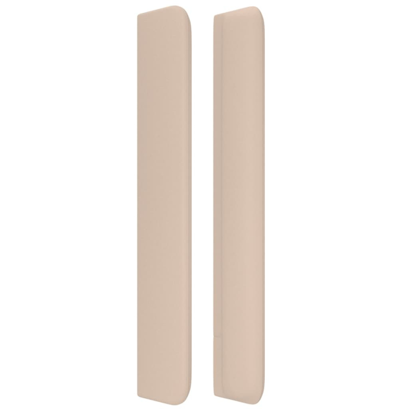 Kopfteil mit Ohren Cappuccino-Braun 83x16x118/128 cm Kunstleder