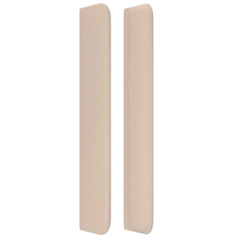 Kopfteil mit Ohren Cappuccino-Braun 163x16x118/128cm Kunstleder