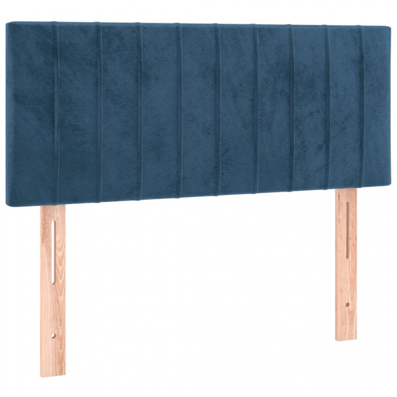 LED Kopfteil Dunkelblau 80x5x78/88 cm Samt