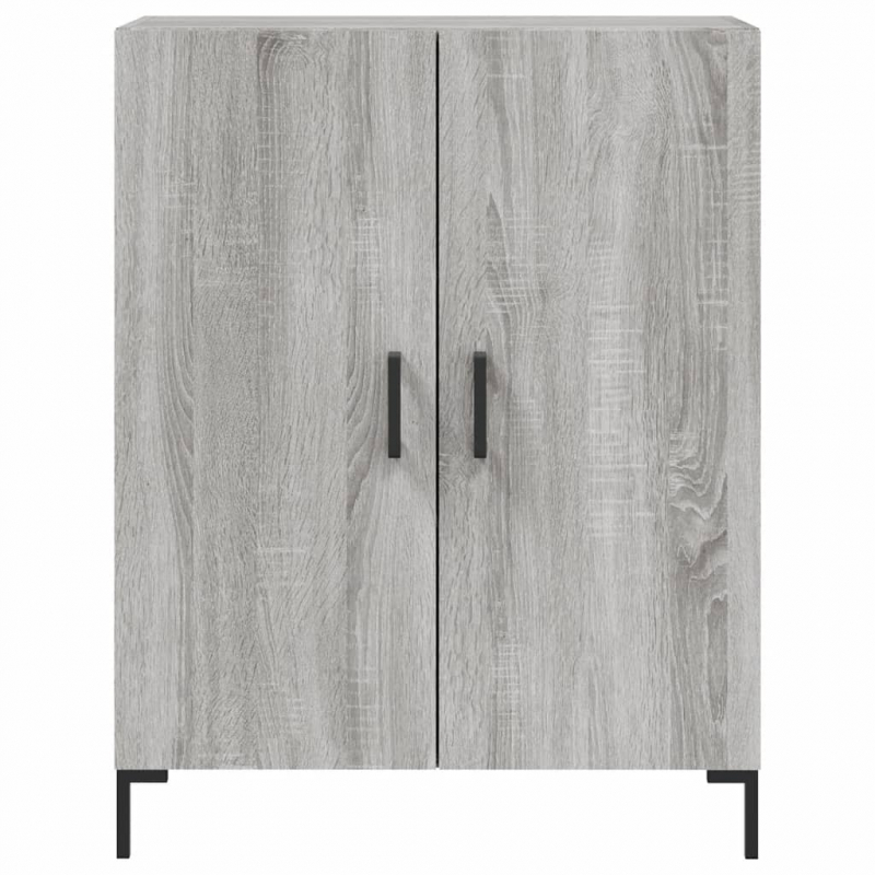 Highboard Grau Sonoma 69,5x34x180 cm Holzwerkstoff