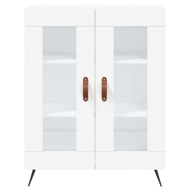 Highboard Weiß 69,5x34x180 cm Holzwerkstoff