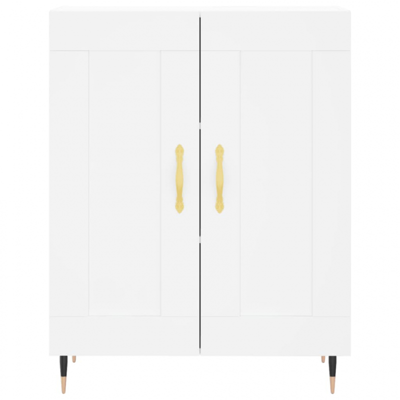 Highboard Weiß 69,5x34x180 cm Holzwerkstoff