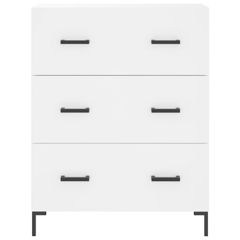 Highboard Weiß 69,5x34x180 cm Holzwerkstoff