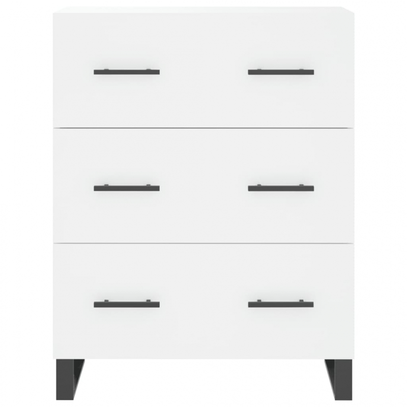 Highboard Weiß 69,5x34x180 cm Holzwerkstoff