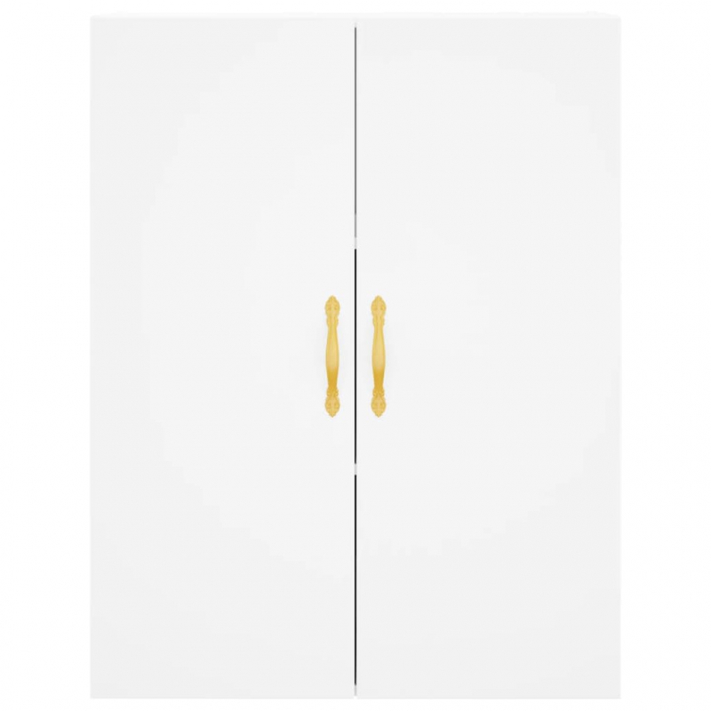 Highboard Weiß 69,5x34x180 cm Holzwerkstoff