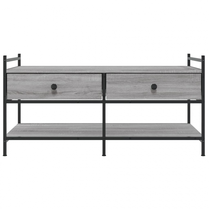 Couchtisch Grau Sonoma 99x50x50 cm Holzwerkstoff
