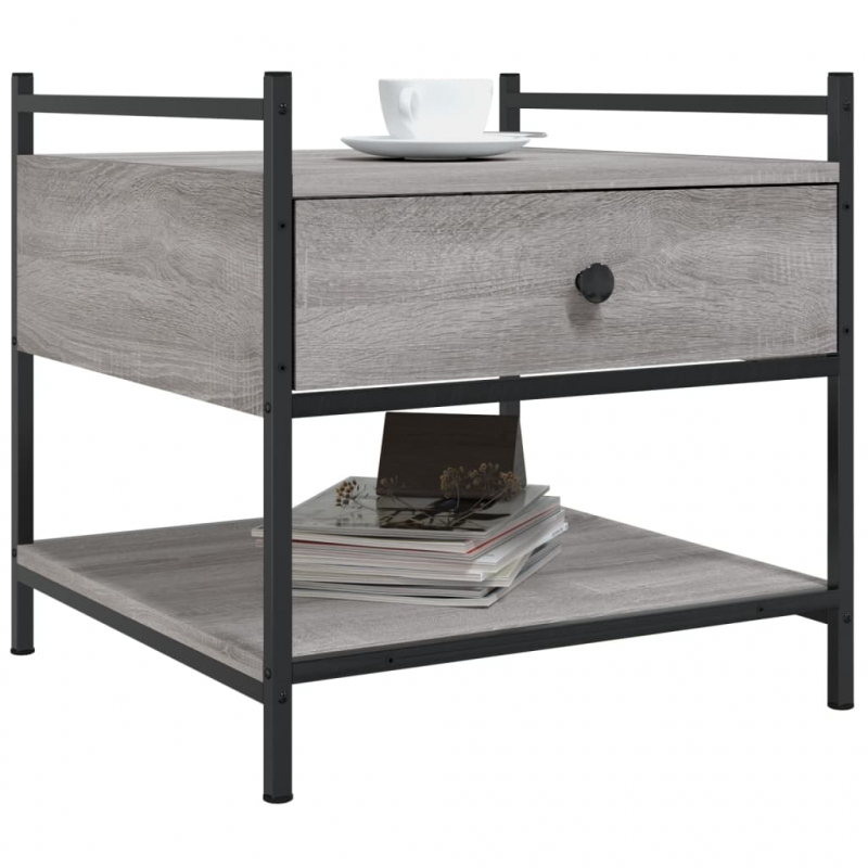 Couchtisch Grau Sonoma 50x50x50 cm Holzwerkstoff