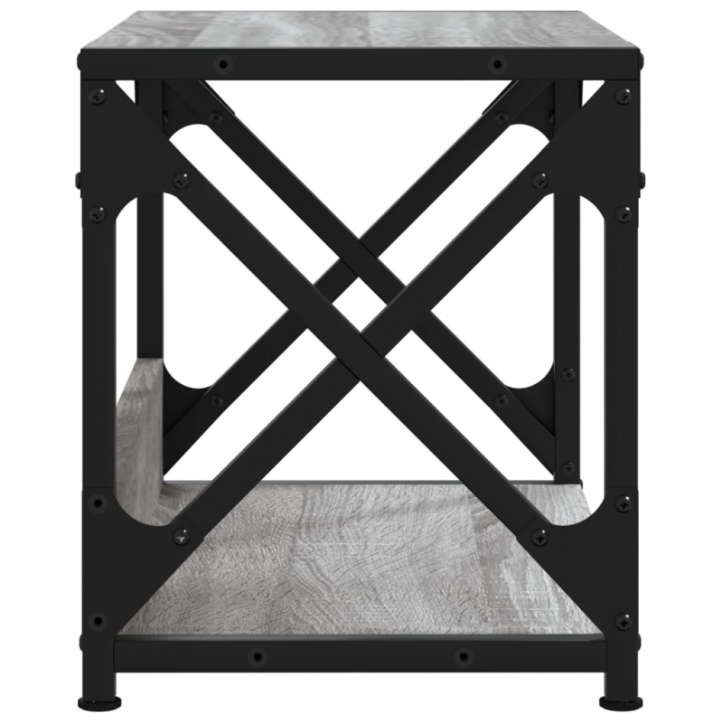 Druckerständer 2 Ablagen Grau Sonoma 44x26x31,5cm Holzwerkstoff