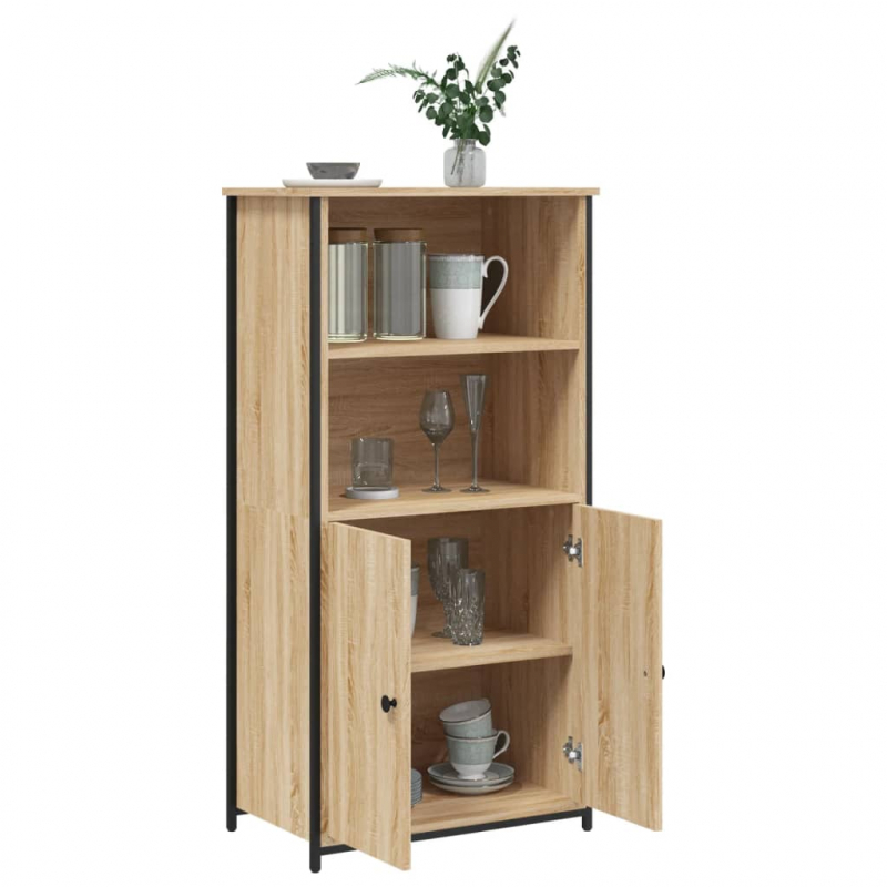 Highboard Sonoma-Eiche 62x36x121,5 cm Holzwerkstoff