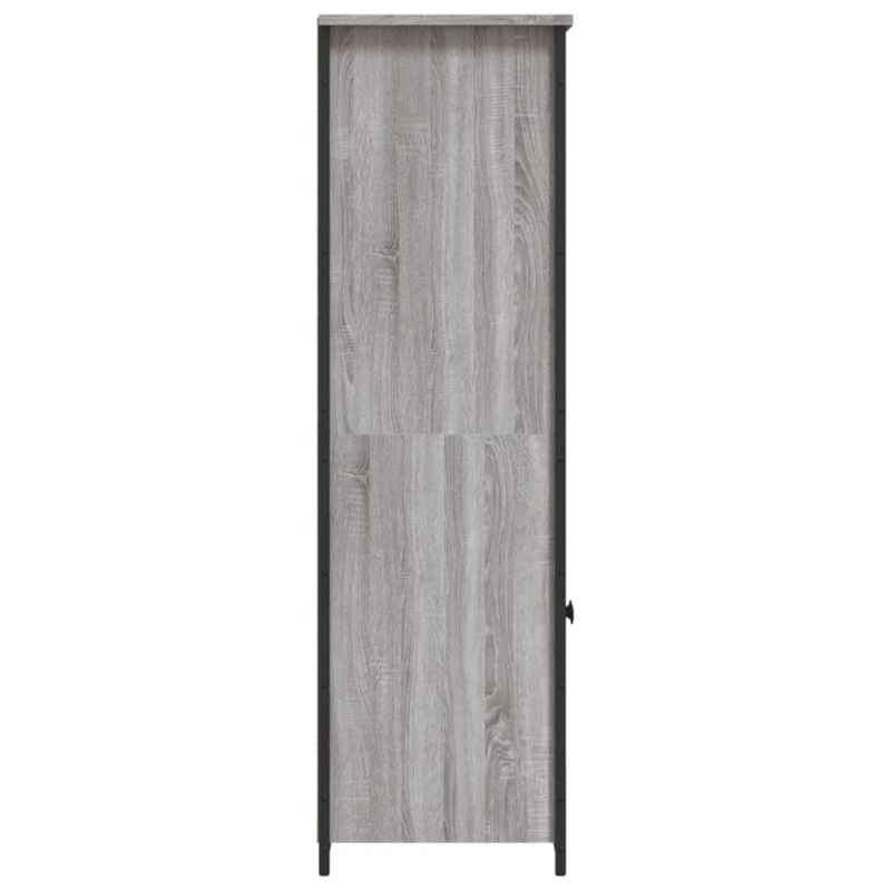 Highboard Grau Sonoma 62x36x121,5 cm Holzwerkstoff