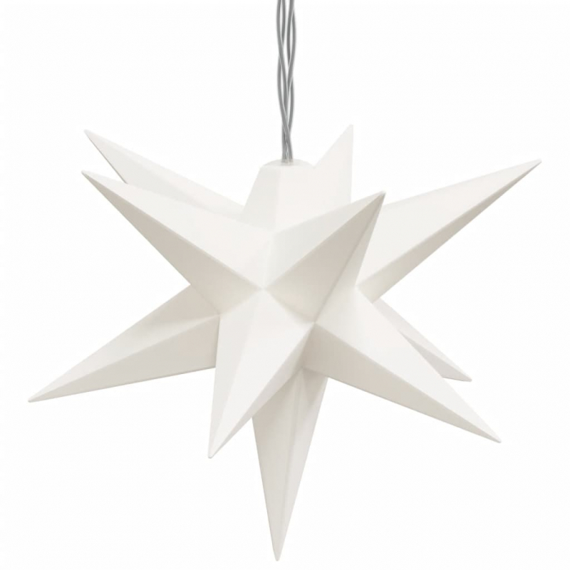 LED-Weihnachtsstern mit 10 LEDs Weiß 10 cm