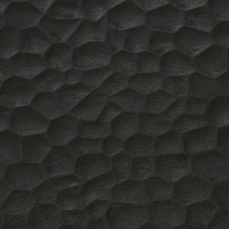 Bad-Wandschrank Schwarz 38x33x48 cm Massivholz Mango