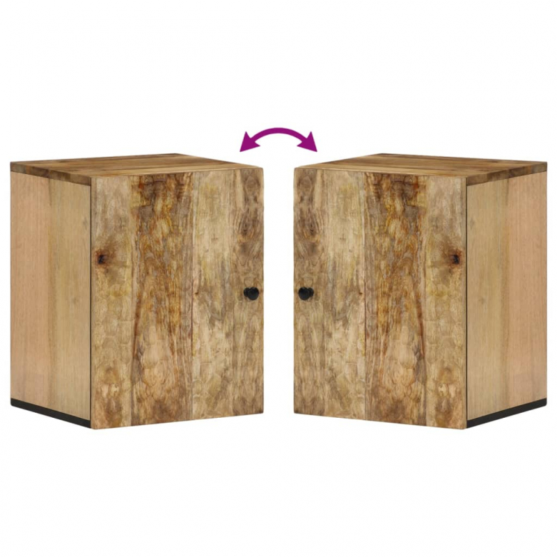 Bad-Wandschrank 38x33x48 cm Massivholz Mango