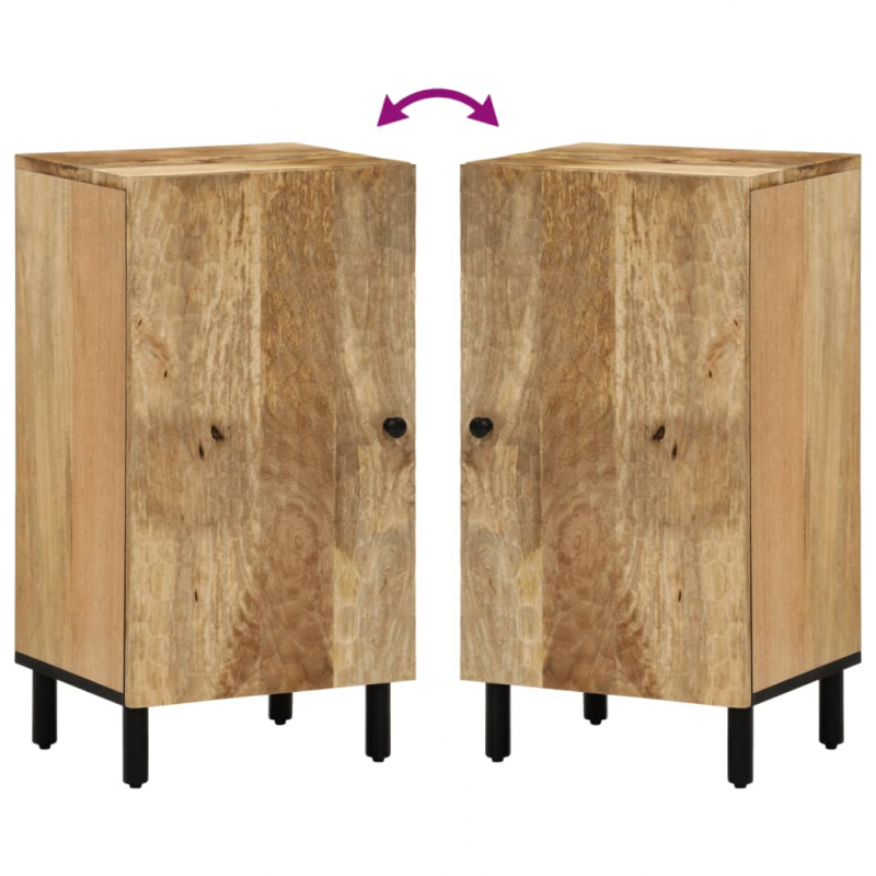 Beistellschrank 40x33x75 cm Massivholz Mango