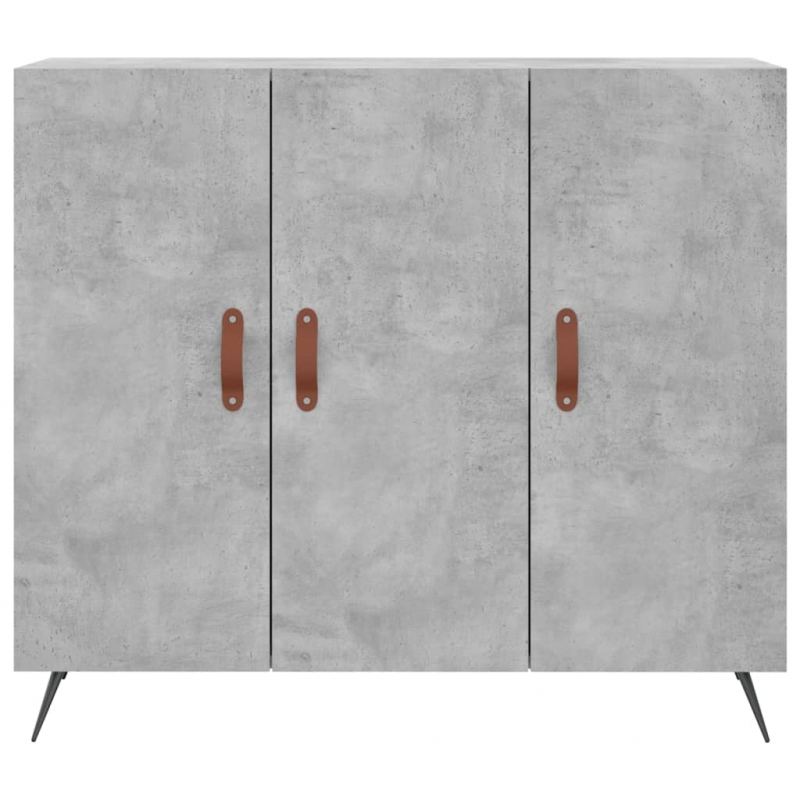 Sideboard Betongrau 90x34x80 cm Holzwerkstoff