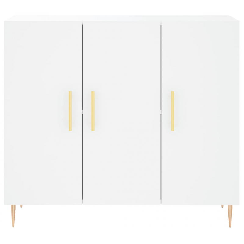 Sideboard Weiß 90x34x80 cm Holzwerkstoff