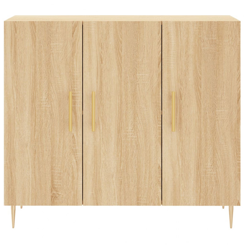 Sideboard Sonoma-Eiche 90x34x80 cm Holzwerkstoff