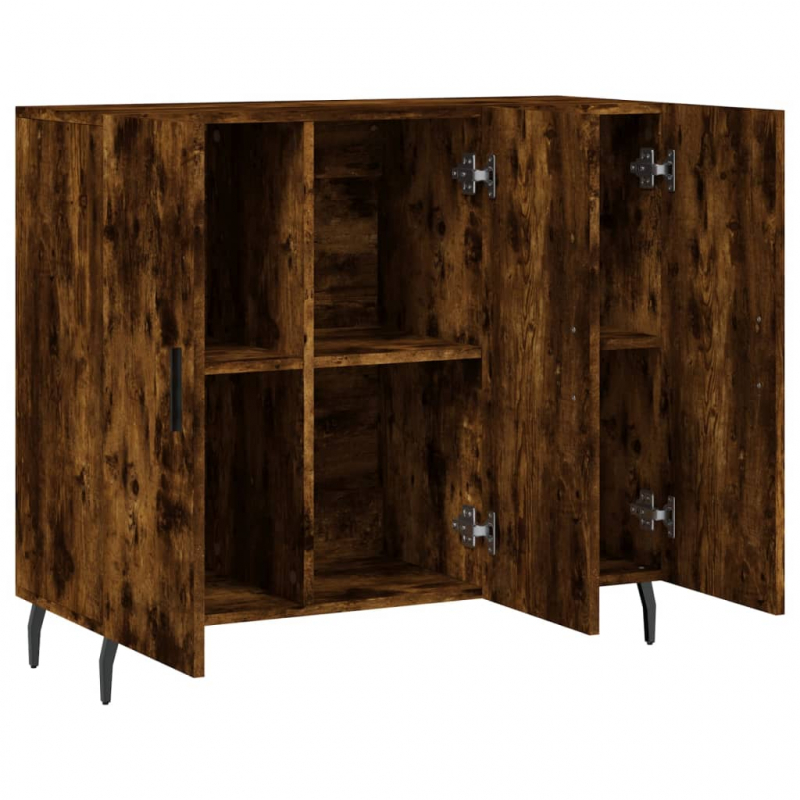 Sideboard Räuchereiche 90x34x80 cm Holzwerkstoff