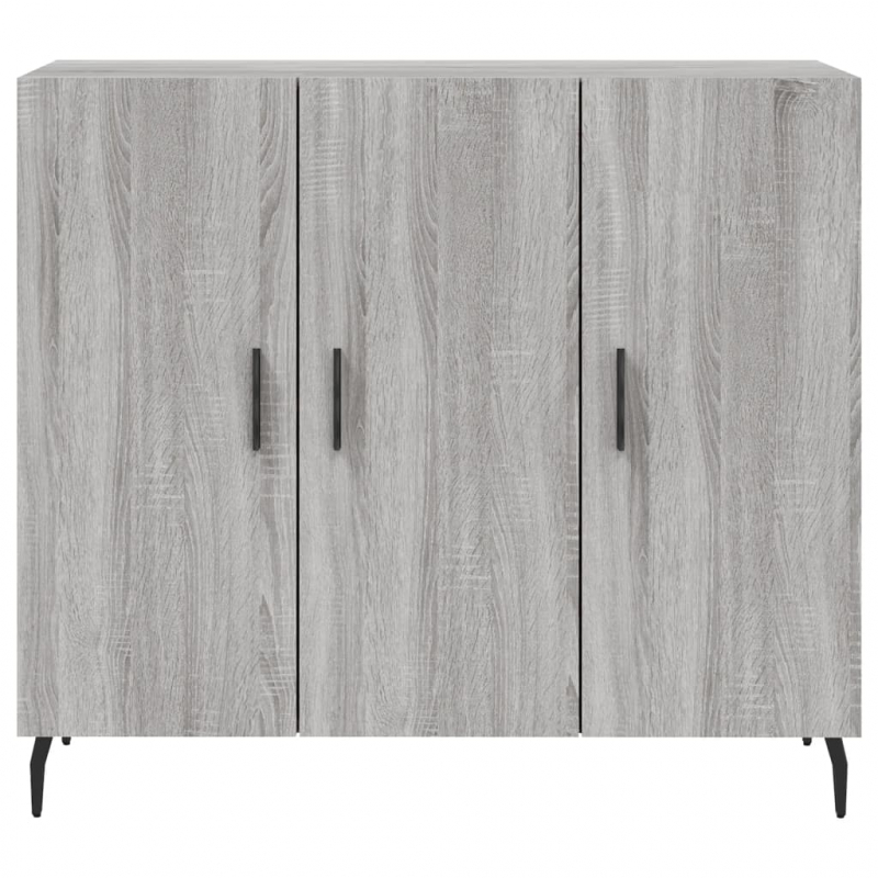 Sideboard Grau Sonoma 90x34x80 cm Holzwerkstoff
