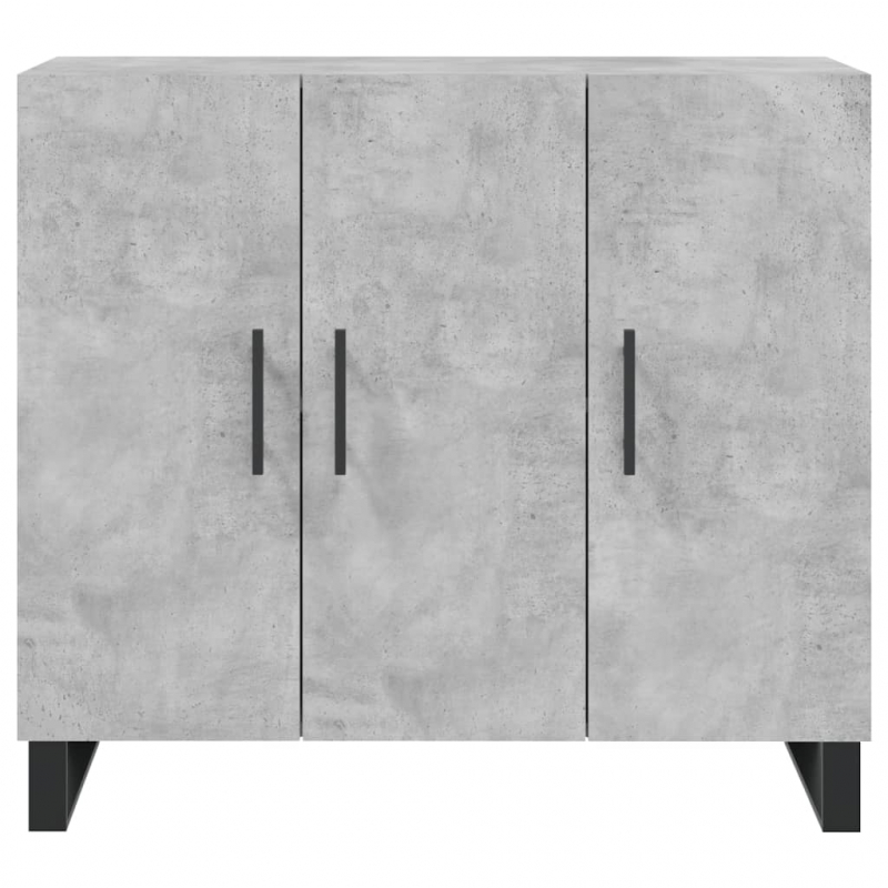 Sideboard Betongrau 90x34x80 cm Holzwerkstoff