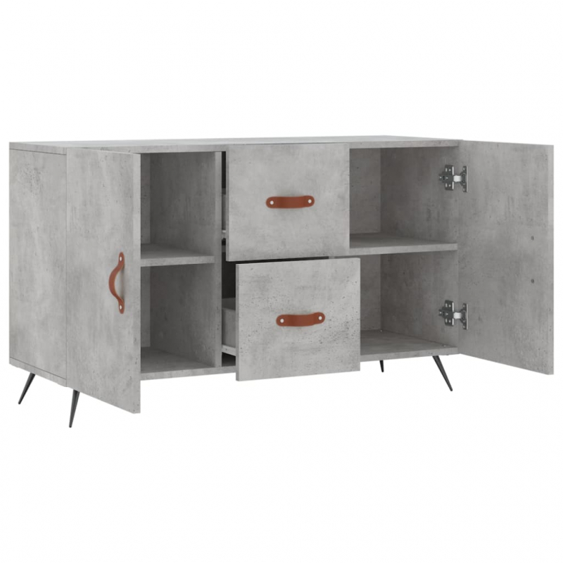 Sideboard Betongrau 100x36x60 cm Holzwerkstoff