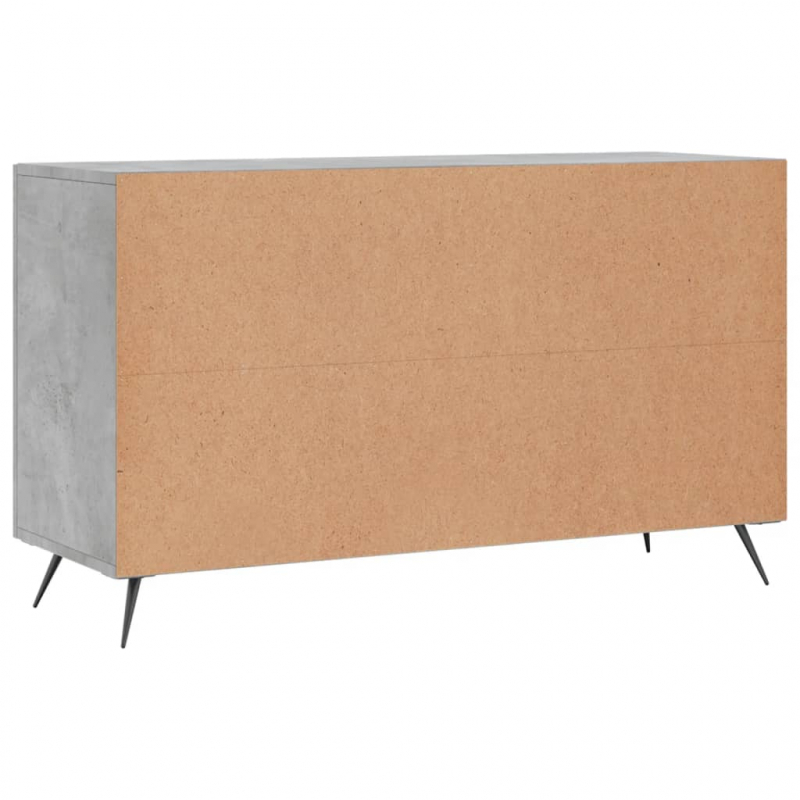 Sideboard Betongrau 100x36x60 cm Holzwerkstoff